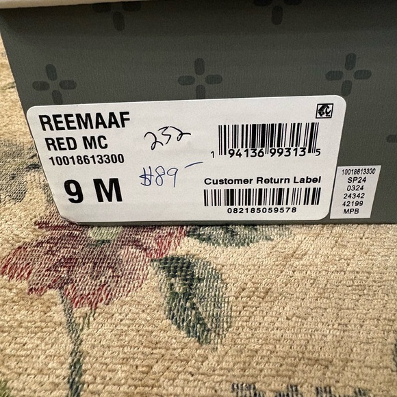 Sun & Stone Red Open-Toe Women’s Heel - Picture 11 of 11